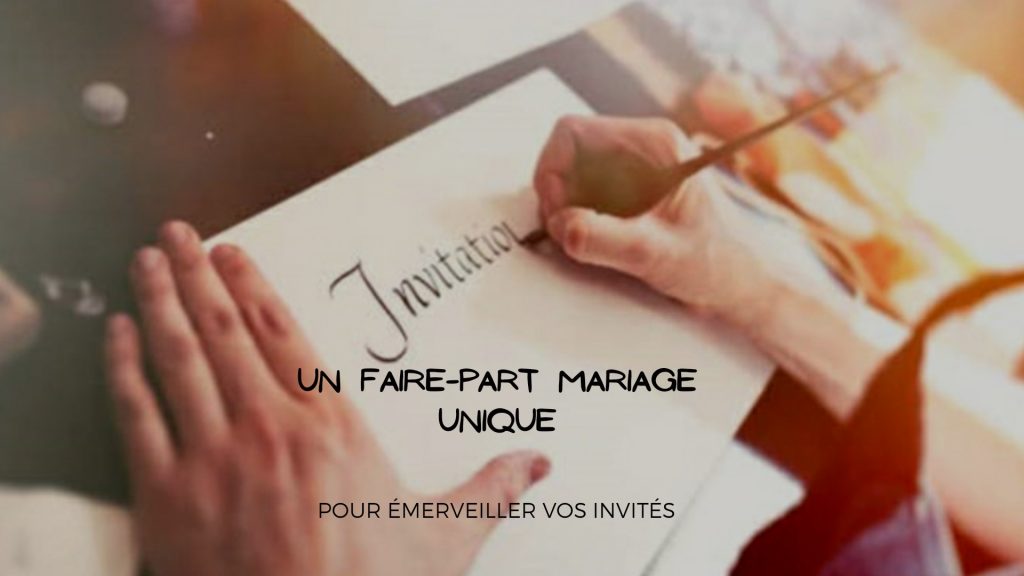 fairt part mariage